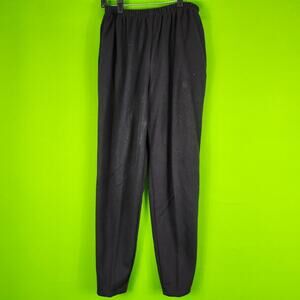 Women's Fritzi Black Acrylic Elastic Waist Pants Medium